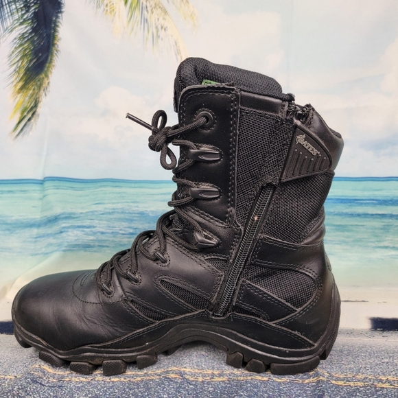 Bates Black Leather Tactical Boots *Marked Men's 10 US, 42 EU. They're US size 9 - Picture 2 of 8